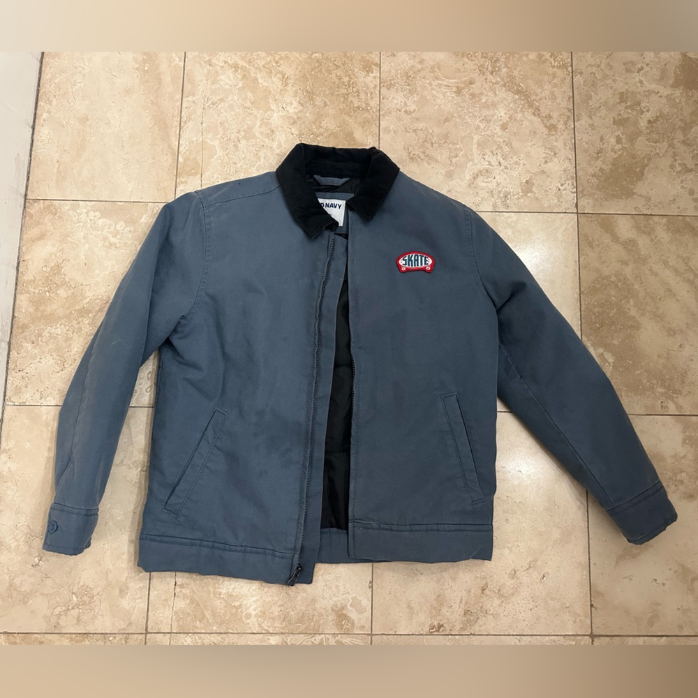 Old Navy Blue Bomber skate Jacket for Kids